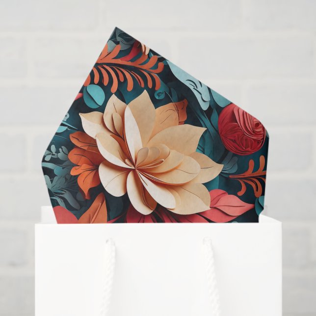 Vibrant Christmas-themed Tissue Paper (Gift Bag)