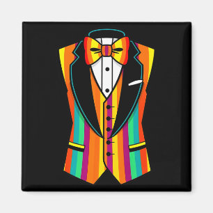 Vibrant cinco de mayo bow tie fiesta party wedding magnet