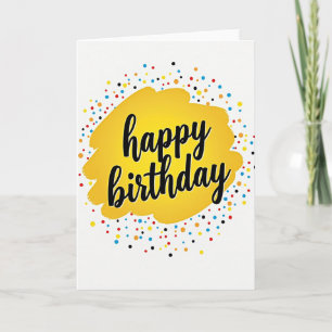 Vibrant Circle Birthday Card