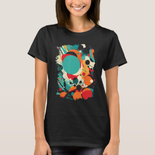 Vibrant Circle Motifs Colourful Abstract Patterns  T-Shirt
