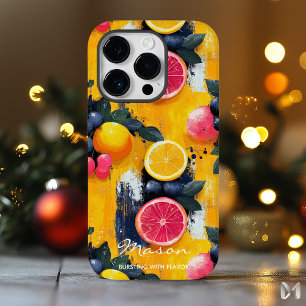 Vibrant Citrus Fruit with Bold Yellow and Orange Case-Mate iPhone 14 Pro Case