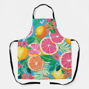 Vibrant Citrus Garden  Apron