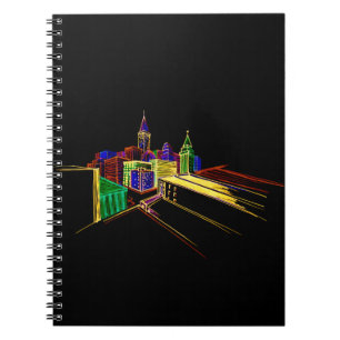 Vibrant city notebook