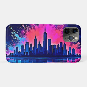 Vibrant Cityscape Splash Art iPhone 11 Pro Case