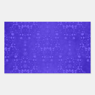 Vibrant Cobalt Blue Fancy Damask Pattern Sticker