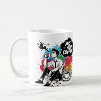 Vibrant Coffee Moments Just Add Coffee Mug