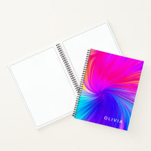 Vibrant Color Aesthetic Pattern Notebook