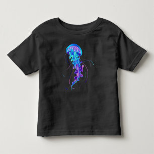 Vibrant Color Glowing Jellyfish Toddler T-shirt