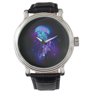Vibrant Color Glowing Jellyfish Watch
