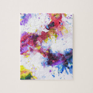 Vibrant Colorful Abstract Painting Jigsaw Puzzle