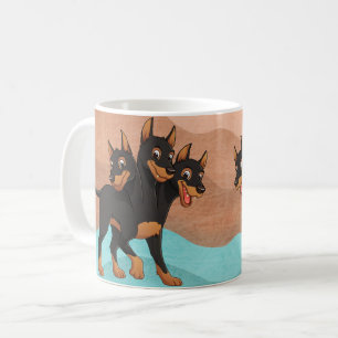 Vibrant Colorful Dog Art Mug • Bright Pop Art Styl