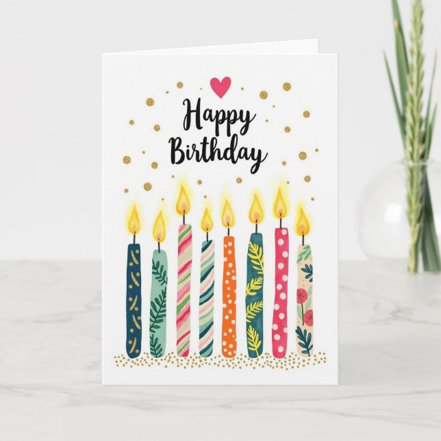Vibrant Colour Birthday Card (Front)