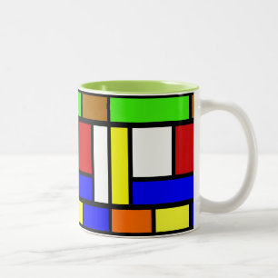 Vibrant Colour Block Mug
