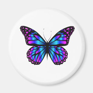 vibrant colour butterfly  magnet