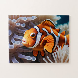Vibrant colour Clown Fish Jigsaw Puzzle