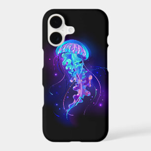 Vibrant Colour Glowing Jellyfish