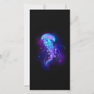 Vibrant Colour Glowing Jellyfish