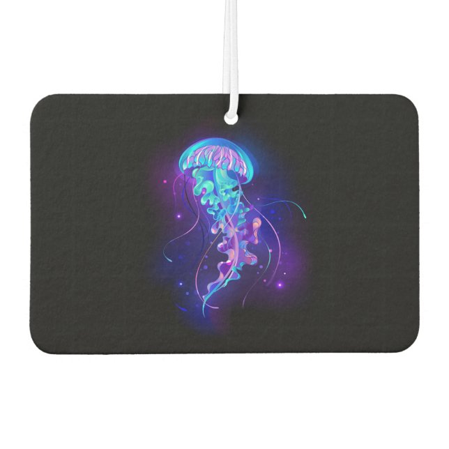 Vibrant Colour Glowing Jellyfish Air Freshener (Front)