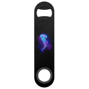 Vibrant Colour Glowing Jellyfish Bar Key