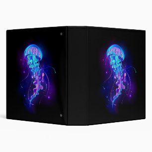 Vibrant Colour Glowing Jellyfish Binder