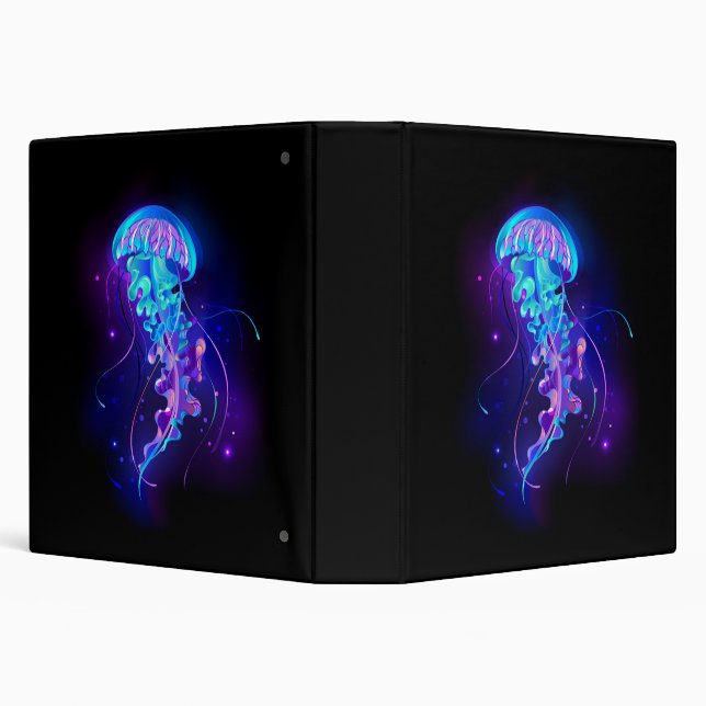 Vibrant Colour Glowing Jellyfish Binder (Background)