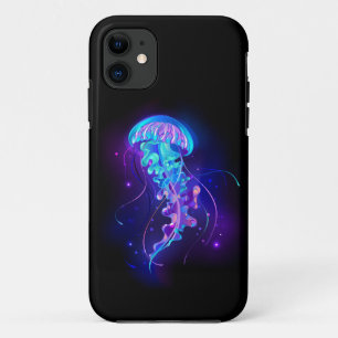 Vibrant Colour Glowing Jellyfish iPhone 11 Case