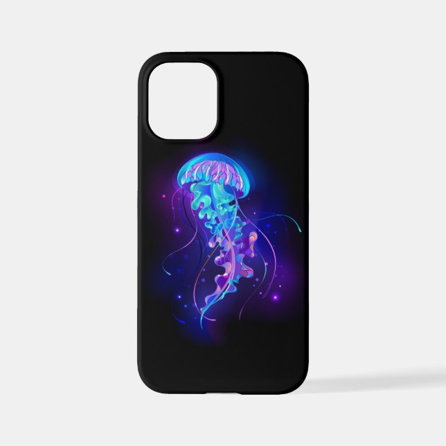Vibrant Colour Glowing Jellyfish iPhone Case (Back)