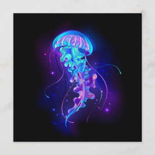 Vibrant Colour Glowing Jellyfish Program