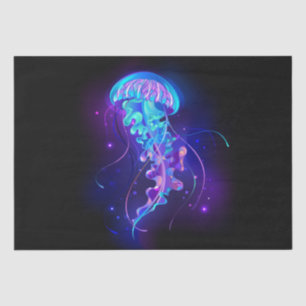 Vibrant Colour Glowing Jellyfish Tissue Paper