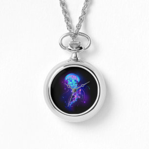 Vibrant Colour Glowing Jellyfish Watch