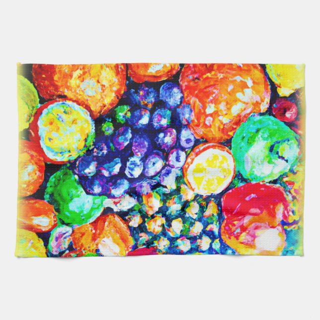 Vibrant Colour of Fruits. Buy Now Kitchen Towel (Horizontal)