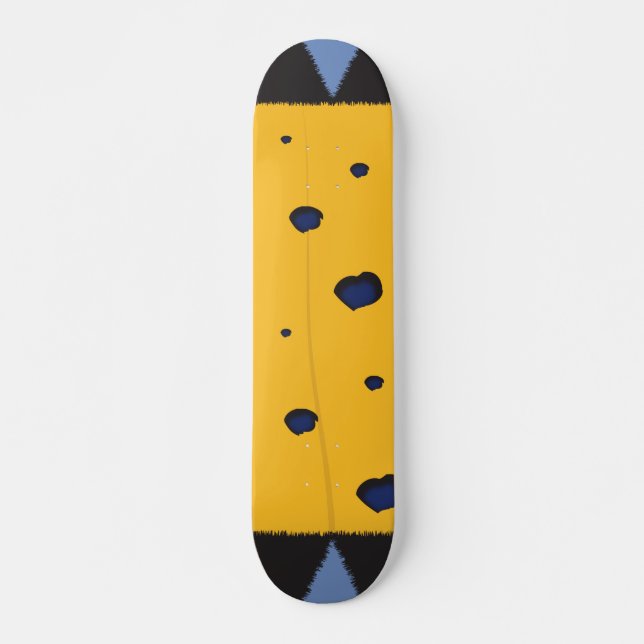 Vibrant Colour Pattern Skateboard (Front)
