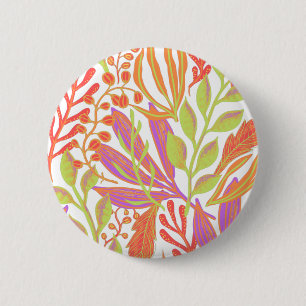 Vibrant colour print 2 inch round button