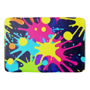 Vibrant Colour Splash Bath Mat
