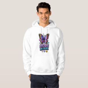 Vibrant Colour Splash Hoodie
