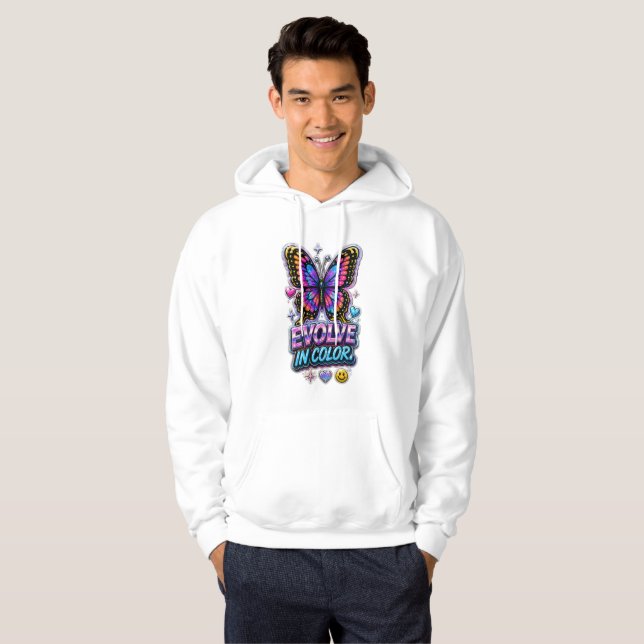 Vibrant Colour Splash  Hoodie (Front Full)