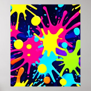 Vibrant Colour Splash Poster