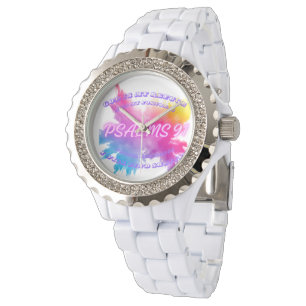Vibrant Colour splashes Psalm 91 Watch