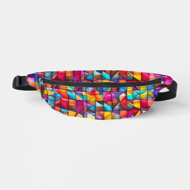 Vibrant Colour Tile Mosaic  Fanny Pack (Front)