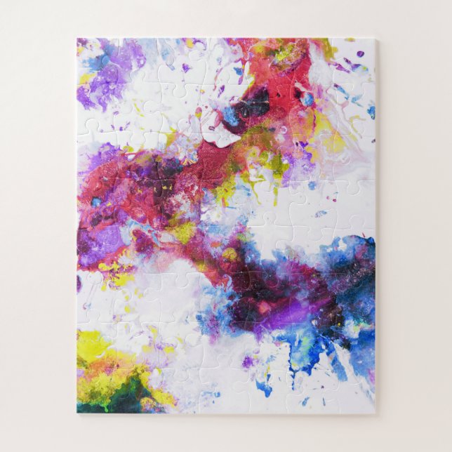 Vibrant Colourful Abstract Painting Jigsaw Puzzle (Vertical)