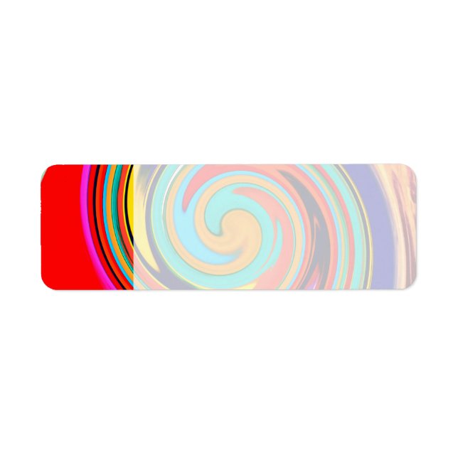 Vibrant Colourful Abstract Swirl of Melted Crayons (Front)