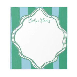 Vibrant Colourful Bold Colours Wavy Border Notepad