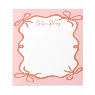 Vibrant Colourful Bold Colours Wavy Border Notepad