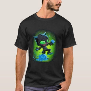 Vibrant Colourful Cat 3D Abstract Vector Cat 2 T-Shirt