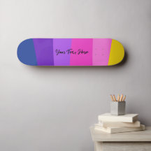 Vibrant Colourful Design Custom Text