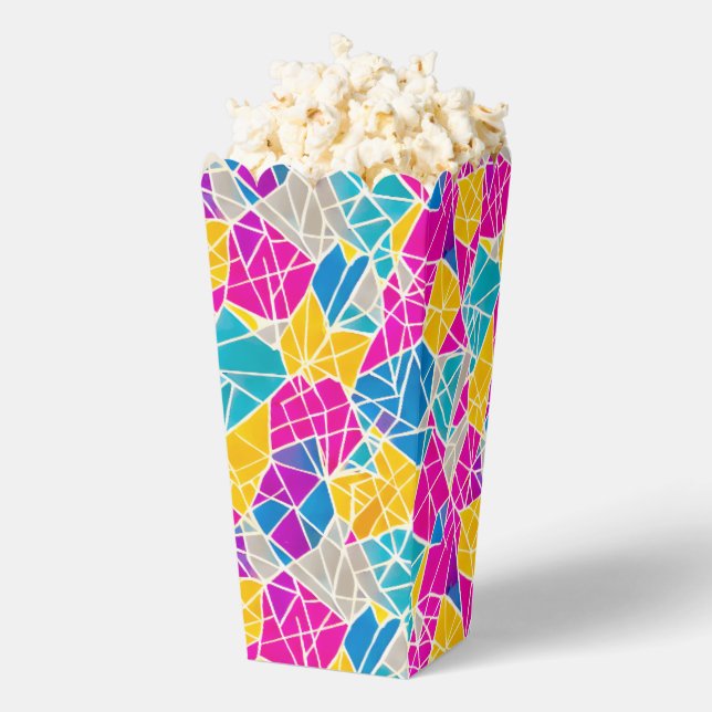 Vibrant Colourful Geometric Shapes Favor Box (Popped)