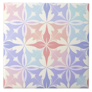 Vibrant Colourful Indian Art Geometric Pattern Tile