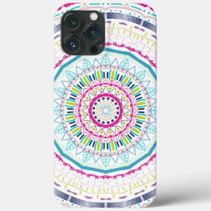 Vibrant Colourful Mandala Art iPhone 13 Pro Max Case