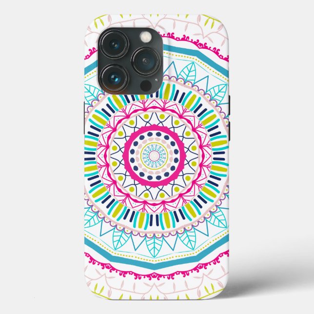 Vibrant Colourful Mandala Art Case-Mate iPhone Case (Back)