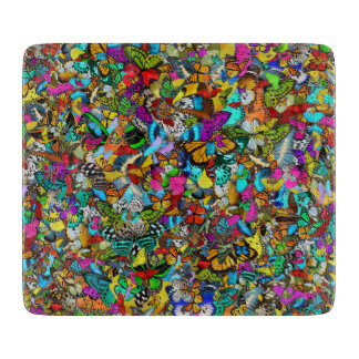 Vibrant Colourful Mosaic Pattern Style Cutting Board